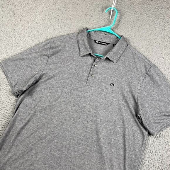 Travis Mathew Golf Polo Shirt Men's XL Gray Causal Performance Tennis Athletic - Picture 2 of 10